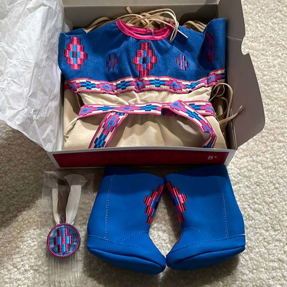 NIB American girl doll kaya pow wow of today